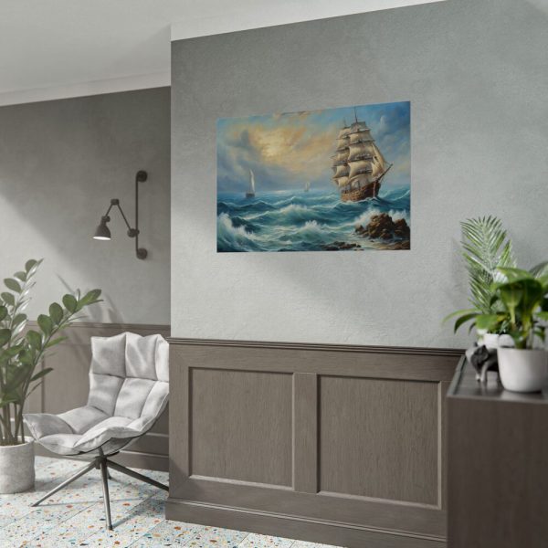 8585183438548981408_2048.jpeg Vintage Sail Ship In The Ocean Poster