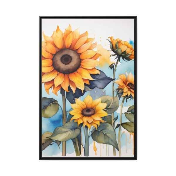 87326593131452938_2048.jpeg Watercolor Sunflower Art Print Framed Canvas