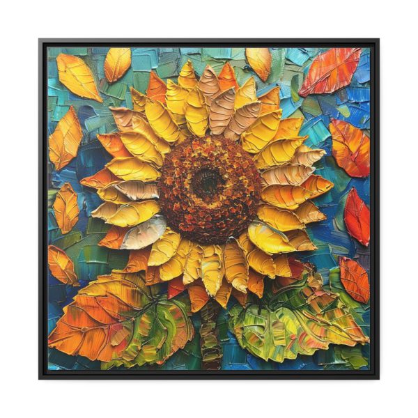 8756633096120732030_2048.jpeg Mixed Media Sunflower Art Framed Canvas