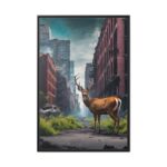 Armageddon City Deer Framed Canvas - Image 2