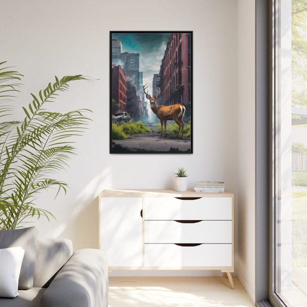 88299-3.jpg Armageddon City Deer Framed Canvas