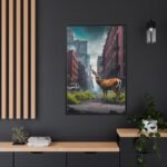Armageddon City Deer Framed Canvas - Image 5