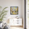 88302-18.jpg Dancing Deer Painting Art Framed Canvas