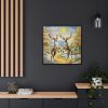 88302-19.jpg Dancing Deer Painting Art Framed Canvas