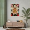 Vintage Lily And Hearts Art I Poster