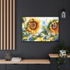 9087868267994451361_2048.jpeg Sunflower Floral Watercolor Art Framed Canvas