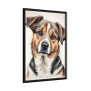 9090589940335502928_2048.jpeg Dog Cartoon Sketch Framed Poster