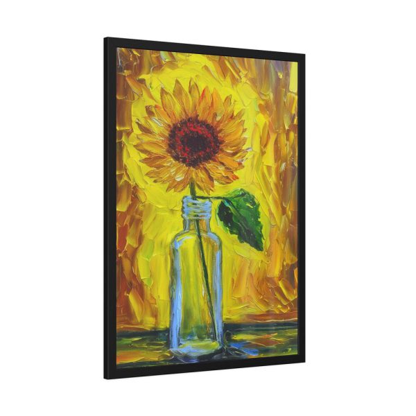 9196974452733565728_2048-1.jpeg Sunflower Textured Digital Painting Framed Poster