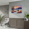 92408-19.jpg Winter Landscape Deer Poster
