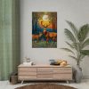 92411-23.jpg Deer Forest Vintage Illustration Poster