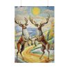 92411-26.jpg Dancing Deer Painting Art Poster
