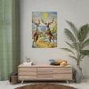 92411-28.jpg Dancing Deer Painting Art Poster