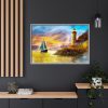 9361980302662559832_2048.jpeg Ship and Lighthouse Framed Canvas