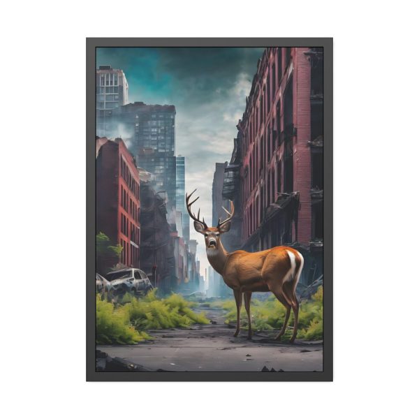 93830-4.jpg Armageddon City Deer Framed Poster