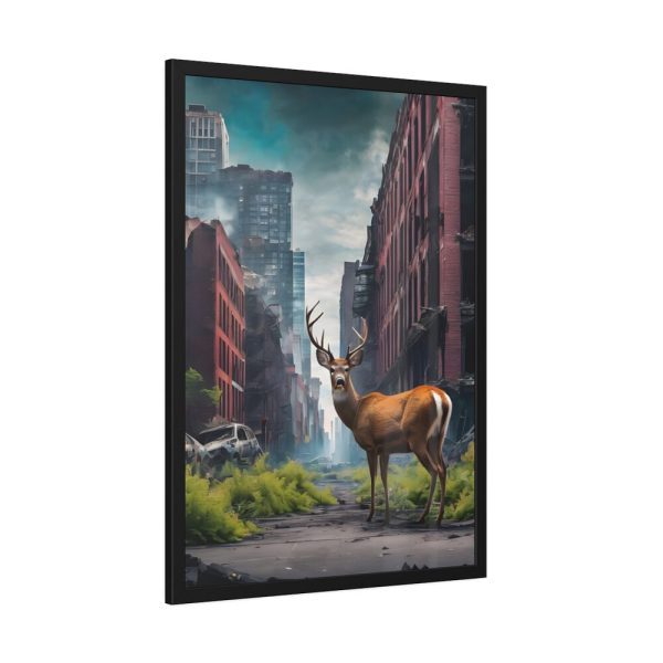 93830-5.jpg Armageddon City Deer Framed Poster