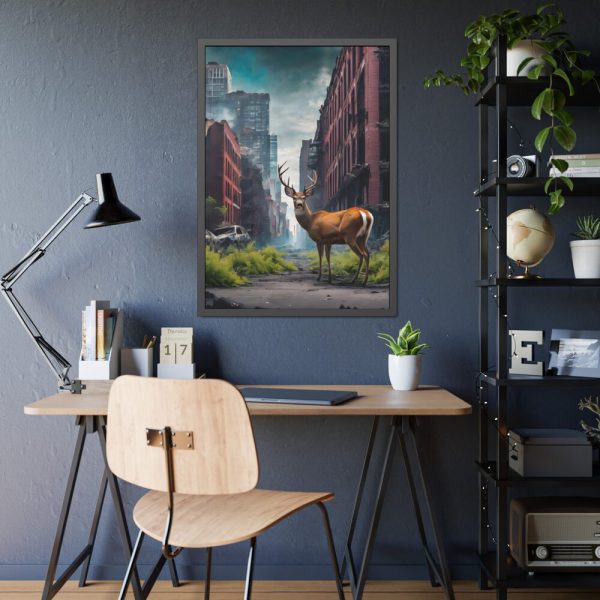 93830-6.jpg Armageddon City Deer Framed Poster