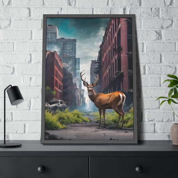 93830-7.jpg Armageddon City Deer Framed Poster
