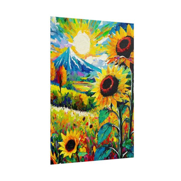 9416165316356726950_2048.jpeg Colorful Autumn Sunflower Field Art Poster