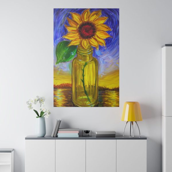 9437034339254468367_2048.jpeg Single Sunflower in a Bottle Standard Canvas