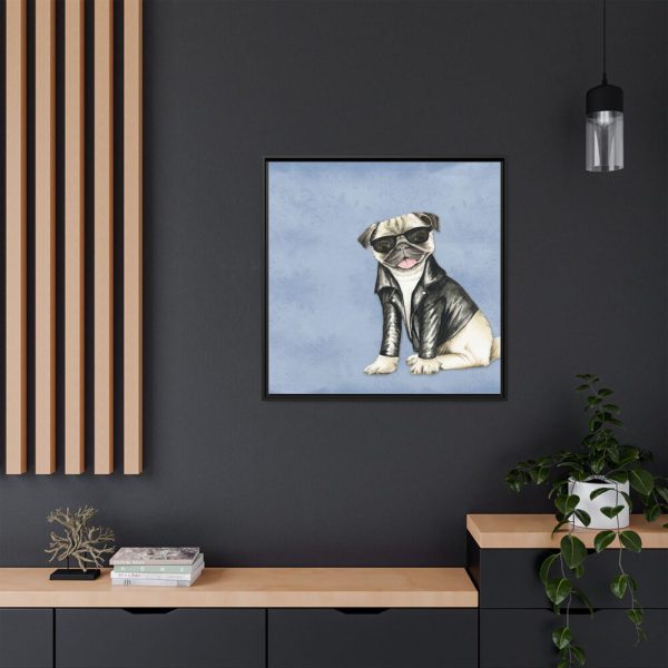 9443120905262856593_2048.jpeg Pug Dog Framed Canvas