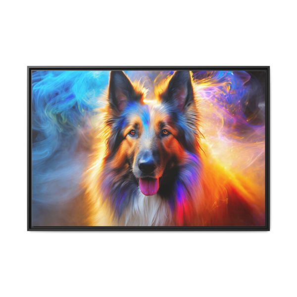 9468181059817896017_2048.jpeg Scottish Shepherd Dog Framed Canvas