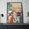 9471344076816933869_2048.jpeg Dogs, Books And Coffee Framed Poster