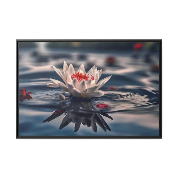 9597180000926105550_2048.jpeg Water Lily Flower Blossom Pond Framed Canvas