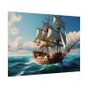 Antique Sail Ship In Ocean Poster