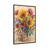 9814224199723062223_2048.jpeg Abstract Sunflower Sketch Art Print Framed Canvas