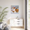 9855201363153812062_2048.jpeg Winter Collie Dog And Puppy Framed Canvas