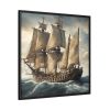 9948166501560041554_2048.jpeg Ancient Sail Ship In Ocean Framed Canvas