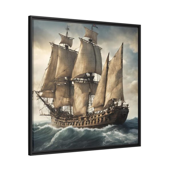9948166501560041554_2048.jpeg Ancient Sail Ship In Ocean Framed Canvas