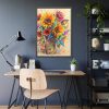 9968393238536963923_2048.jpeg Abstract Sunflower Sketch Art Print Framed Poster
