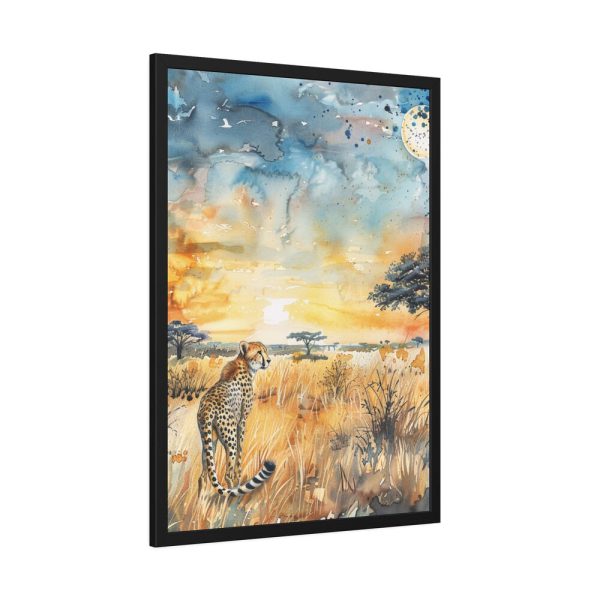 10040618751825171323_2048.jpeg Savanna Watercolor Landscape Framed Poster