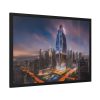 10126268467723534468_2048.jpeg Megalithic Skyscraper Touches Clouds Framed Poster