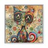 10132542832067474788_2048.jpeg Whimsical Magical Cat Framed Canvas