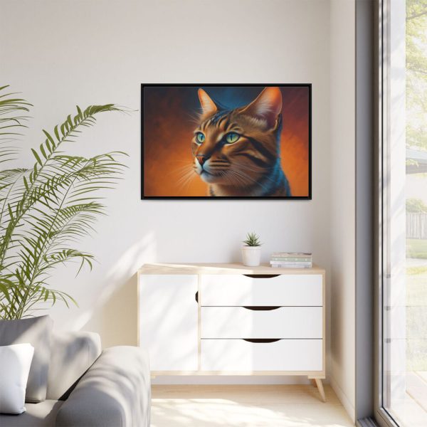 10155171802152571848_2048.jpeg Bengal Cat Portrait Framed Canvas