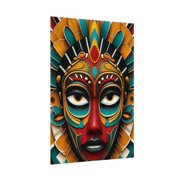 African Tribal Mask Poster