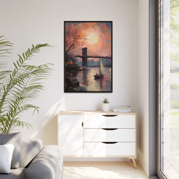 10169549680877368898_2048.jpeg Brooklyn Bridge Painted Art II Framed Canvas
