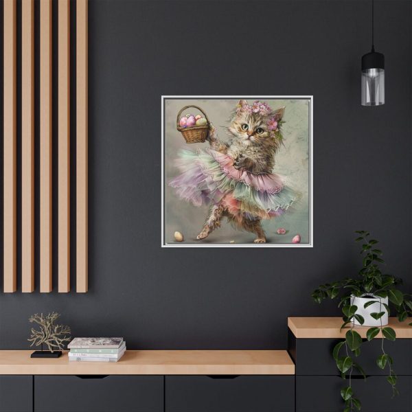 10197969151646531869_2048.jpeg Easter Ballerina Cat Art Print Framed Canvas