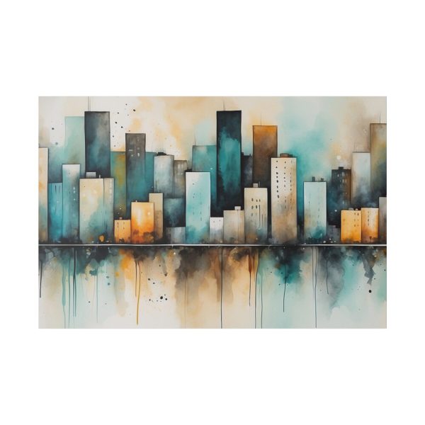 1022988684370338565_2048.jpeg Watercolor Cityscape Standard Canvas