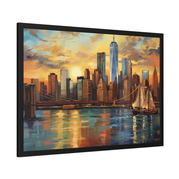 102304717409358776_2048.jpeg New York Cityscape Painting II Framed Poster