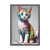 1023878397821897044_2048.jpeg Cat Animal Art Illustration Framed Poster