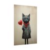 Kitty Cat Valentine Art Poster
