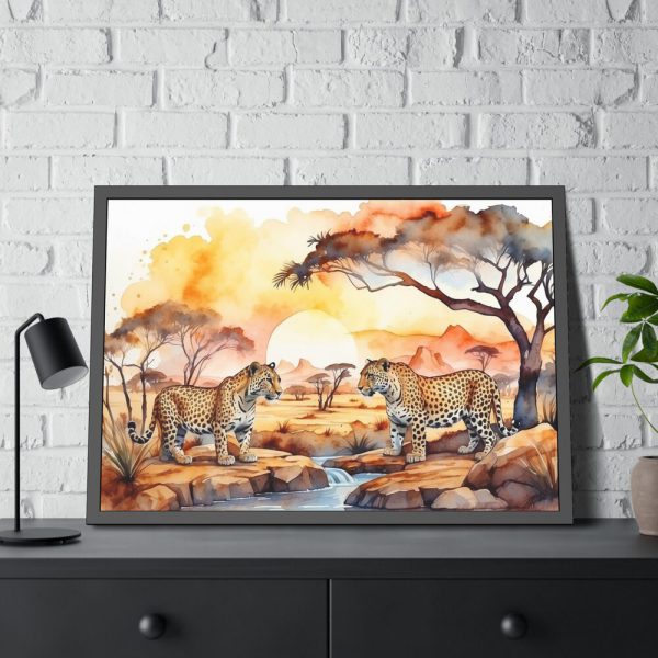 Africa Savanna Cheetah Framed Poster
