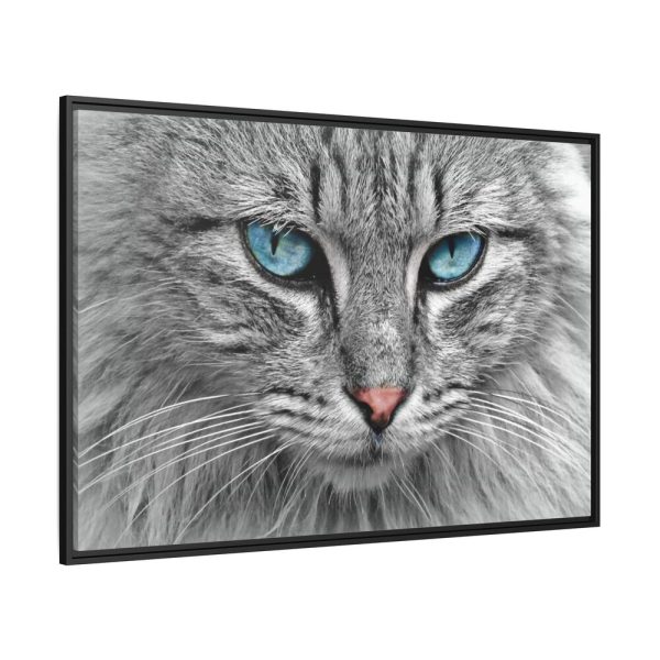 10407553686880210051_2048.jpeg Cat Face Framed Canvas