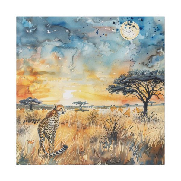 1045410413208077742_2048.jpeg Savanna Watercolor Landscape Standard Canvas