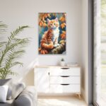 Fluffy Kitten In Tree Framed Canvas - Image 11
