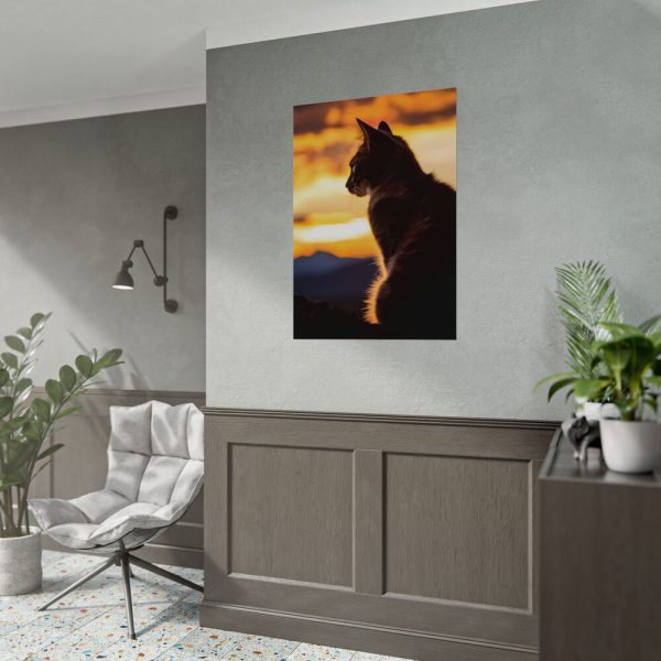 1069835515497801170_2048.jpeg Sunset Kitty Art Poster
