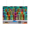 10764023988481973281_2048.jpeg Colorful Cityscape Town City Building Poster